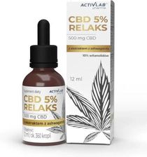 Activlab Cbd 5% Relaks Z Ashwagandhą 12ml