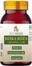 BIO HERBS – dzika róża z witaminą C i CBD, wsparcie odporności, 60 kapsułek