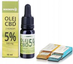 Biokonopia Olejek z konopi 5% CBD 500 mg 10 ml