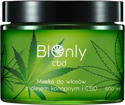 Bionly CBD maska do włosów z olejem konopnym i cbd, 500 ml