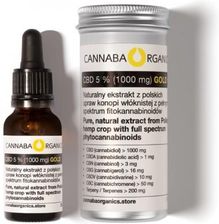 Cannaba Organics Destylowany olej CBD 5% pełne spektrum fitosubstancji 20ml