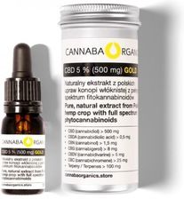 Cannaba Organics Ekstrakt pełne spektrum z konopi włóknistej Olej CBD 5% 10ml