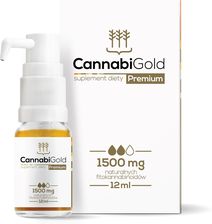 CannabiGold Premium Olej CBD 1500mg 12ml