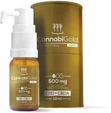 CannabiGold RAW 500 mg CBD + CBDA olej 12 ml