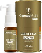 Cannabigold Raw Cbd + Cbda 1000Mg Ekstrakt Z Konopi Włóknistych 12ml