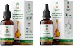 Cannabis Spot Olejek CBD Full Spectrum 5% 10ml + Olejek CBG Full Spectrum 5% 10ml