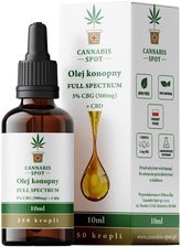 Cannabis Spot Olejek CBG 5% 500mg + CBD Full Spectrum 10ml