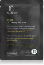 Canneff Green Cbd Sleeping Face Mask Maseczka Kojąca Na Noc 12ml