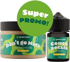 Cosma Cannabis Green Paw Couch Potato 60Ml Olejek Z Cbd + Masło Orzechowe Dla Psów 350G (Human Grade)