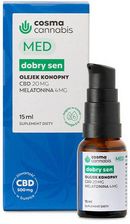 Cosma Cannabis Olejek Konopny Dobry Sen Cbd 500Mg + Melatonina 15Ml