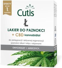 CUTIS Ł – ŁUSZCZYCA, ONYCHOLIZA lakier do paznokci + CBD 10 ml