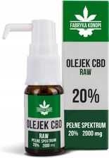 Fabryka Konopi Olejek Konopny Cbd Raw 20% Pełne Spektrum-Badania 10ml