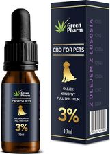 Green Pharmacy Pharm Certyfikowany Olejek Konopny 3% Cbd 300Mg Animals 10Ml Dla Psów I Kotów Z Olejem Łososia