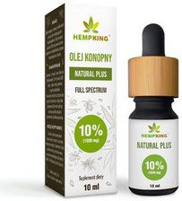 Hemp King Olej CBD 10% Natural Plus 10ml 1000mg CBD Full Spectrum