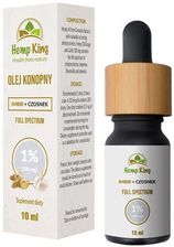 Hempking Olej CBD 1% Full Spectrum Czosnek i Imbir 10ml Hemp King