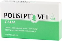 JM Sante Polisept Vet Calm 10x1g Czopki z CBD