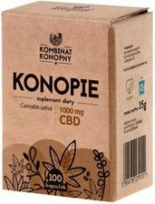 KOMBINAT KONOPNY Konopie 1000mg CBD, 100 kapsułek