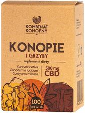 Kombinat Konopny Konopie i Grzyby 500mg CBD 100kaps.