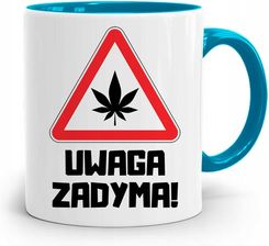 Polidraw Dla Palaczy Jaraczy 420 Cbd Kubek Błękitny Z Nadrukiem Ze Zdjęciem