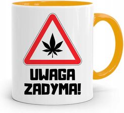 Polidraw Dla Palaczy Jaraczy 420 Cbd Kubek Żółty Z Nadrukiem Ze Zdjęciem