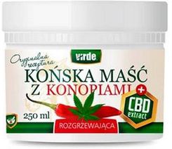 VIRDE Końska maść z konopiami i CBD rozgrzewająca, 250 ml