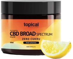 Żelki CBD 750 mg Broad Spectrum o smaku cytrynowym Bez Cukru Topical 30szt.