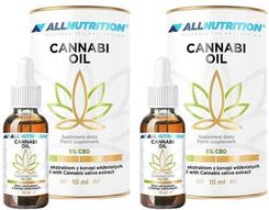 Zestaw Allnutrition Cannabi Oil 5% CBD olej z konopi 2 x 10 ml